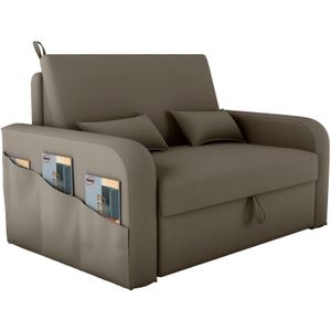Sofá Cama 2 Lugares Retrátil Matrix MX Lady Daí 255 Capuccino