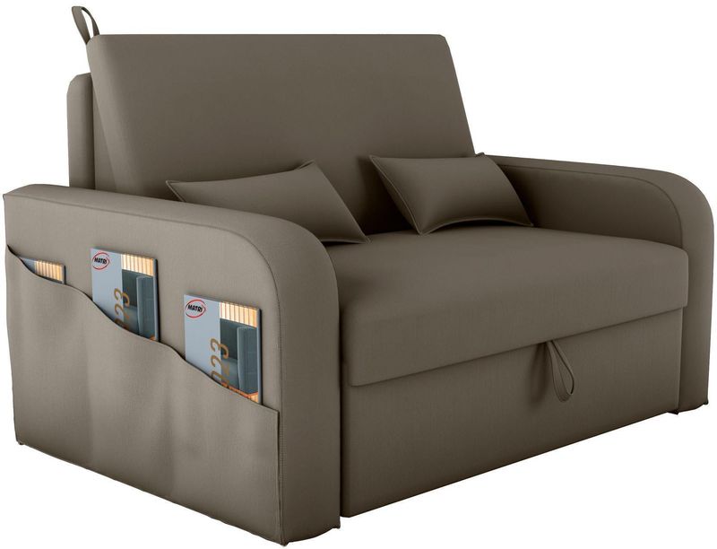 Sofá Cama 2 Lugares Retrátil Matrix MX Lady Daí 255 Capuccino
