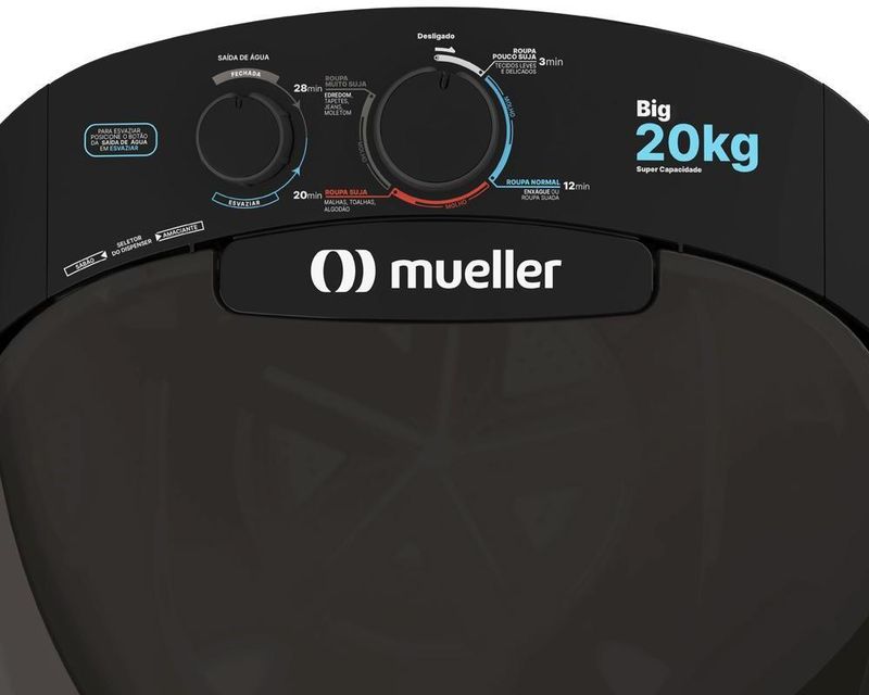 Maquina-de-Lavar-Roupas-Mueller-Big-20Kg-Preto-110V