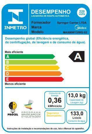 Maquina-de-Lavar-Roupas-Midea-MA500W13-WG02-13kg-Branco-220V