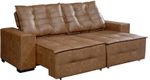 Sofá 4 Lugares Requinte Retrátil e Reclinável Texas 807 CourissimoCaramelo 240Cm