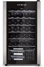 Adega-Climatizada-Midea-Para-34-Garrafas-WBB342-Preta-220V