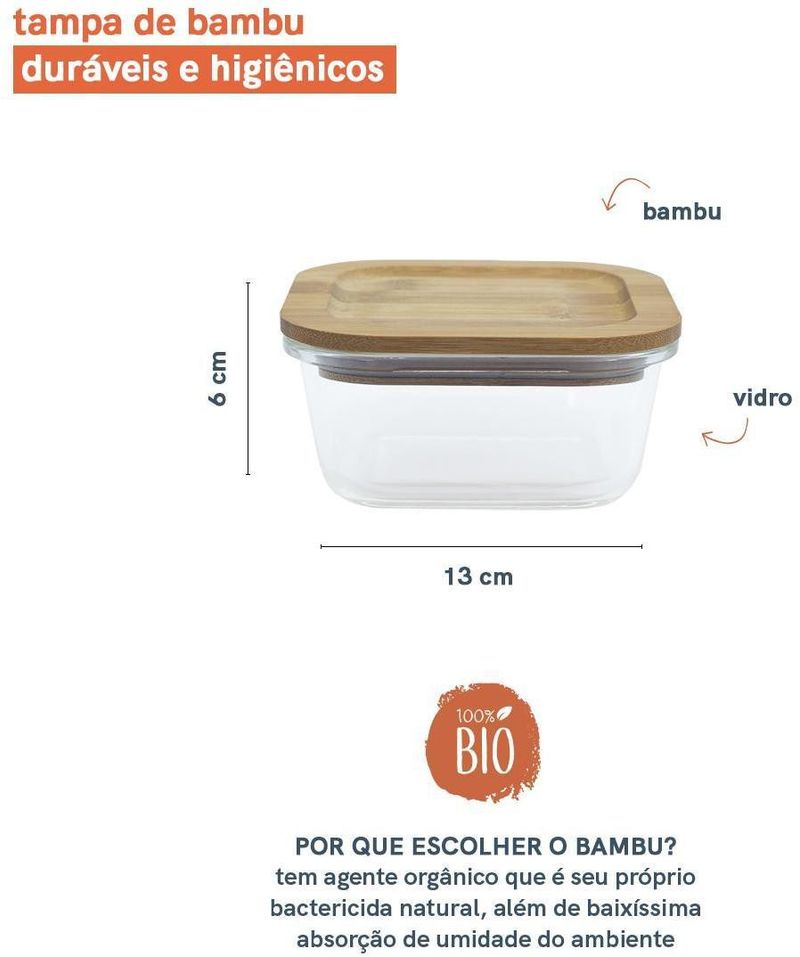 Pote-de-Mantimentos-de-Vidro-Oikos-com-Tampa-Bambu-Quadrado-Raso-520ml