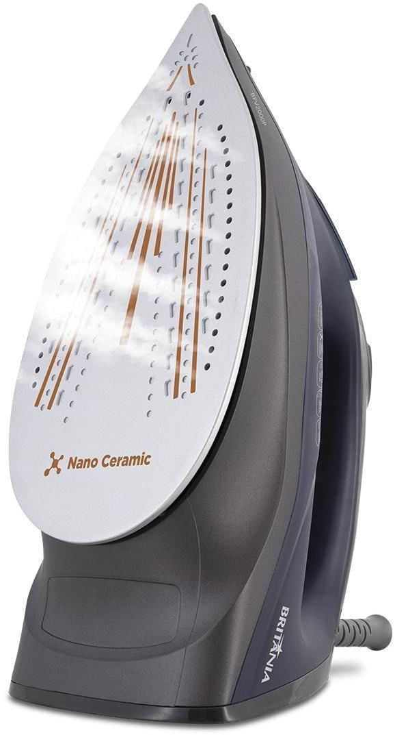 Ferro-de-Passar-Roupa-Eletrico-a-Vapor-Britania-Ceramic-BFV2000P-Chumbo220V