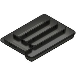 Organizador Plástico Para Talheres Ordene OR46220 Fumê