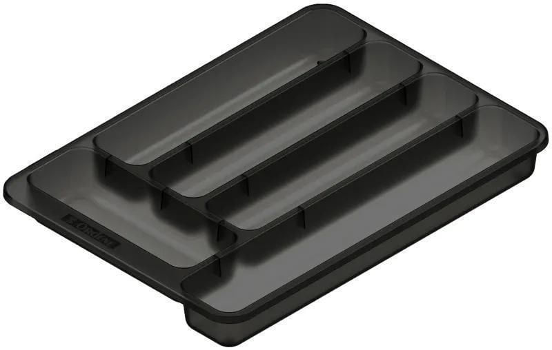 Organizador Plástico Para Talheres Ordene OR46220 Fumê