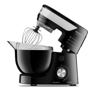 Batedeira Planetária Mondial Premium Bp-01p-b Batedeira Planetária-127v-preto/inox