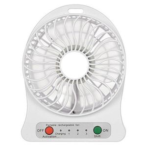 Mini Ventilador Portátil Mesa Usb Com 3 Velocidades Potente Branco