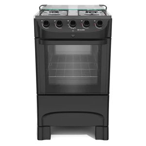 Fogão Mueller 4 Bocas Preto Fosco MFI4BB Bivolt