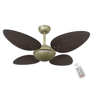 Ventilador Off Premium Tabaco 220V E Controle Remoto