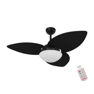 Ventilador De Teto Nero 3 Pás Preto 220V C/ Controle