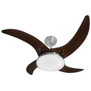 Ventilador Led Carvalho Tabaco 4 Pás 220V