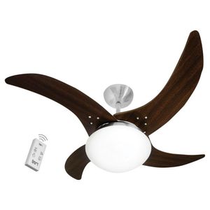 Ventilador Carvalho 4 Pás 220V Tabaco E Controle Remoto
