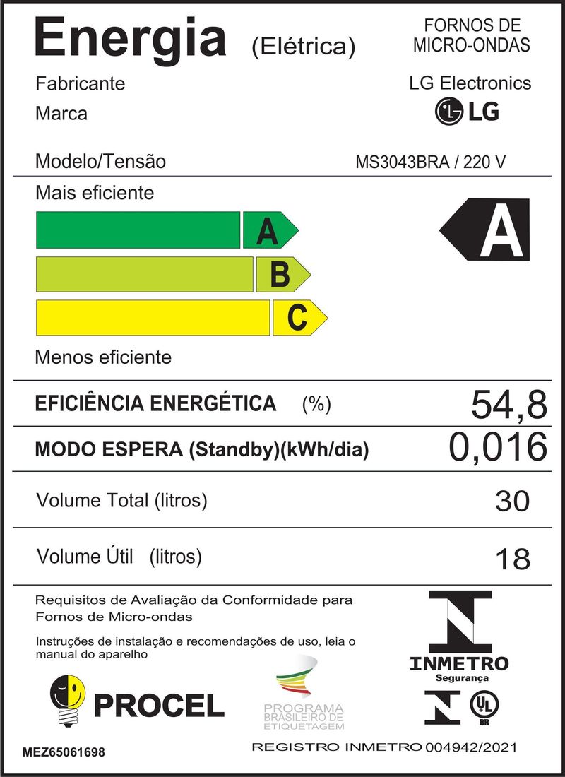Forno-Microondas-LG-Solo-MS3043BR-30-Litros-Prata-Limpa-Facil-220V