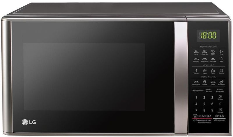 Forno-Microondas-LG-Solo-MS3043BR-30-Litros-Prata-Limpa-Facil-110V