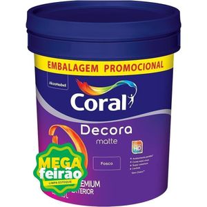 Tinta Coral Decora Matte Branco Fosco 20L