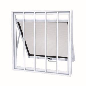 Janela Maxim Ar Alumínio com Grade Maxx Branca - 50x50