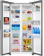 Geladeira---Refrigerador-Midea-MDRS598-Side-By-Side-Frost-Free-442-Litros-Inverter-Inox-110V