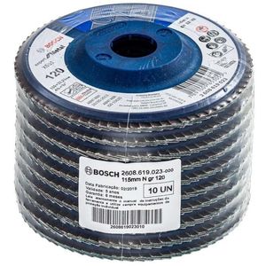 Disco Flap Desbaste Grão 120 BlueMetal Base Plástica Bosch