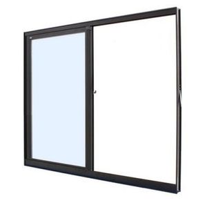 Janela de alumínio 02 folhas classic preto - 100x150