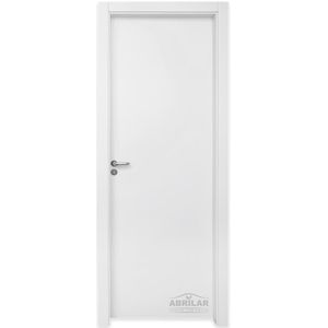 Kit Porta de Madeira Branco com Pintura UV Premium Direita - 210x70