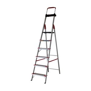 Escada Dobravel 6 Degraus Confort em Aluminio Alumasa