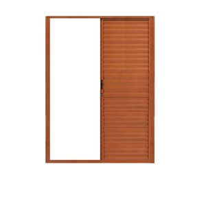 Porta de alumínio parede palheta Madeiro Direita - 210x155