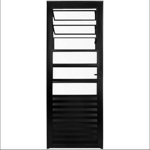 Porta de alumínio Basculante Preto maxx direita - 210x80