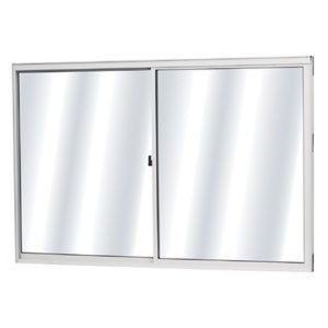 Janela de Correr 2 Folhas Móveis MGM Branco - 100x150