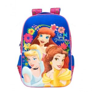 Mochila Costas Grande 18 Princesas Menina Bela Cinderela 18 Xeryus 10962