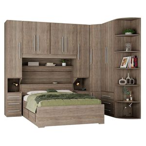 Dormitório Queen Size Completo 1219 Castanho