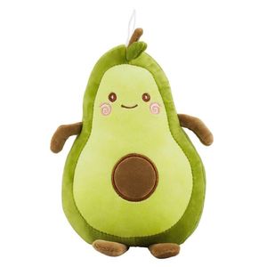 Pelúcia Abacate Verde Com Rosto Feliz Fofo Frutinha 25cm