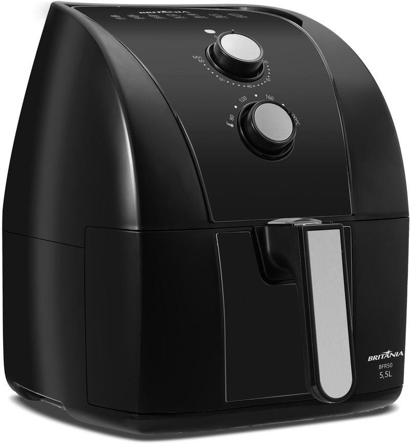Fritadeira-Eletrica---Air-Fryer-Britania-BFR50-55-Litros-Preto-220V