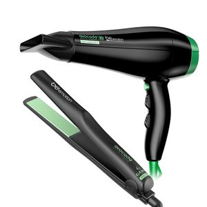 Conjunto de Secador de Cabelo 3D e Prancha Avocado - Be Emotion