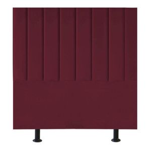 Cabeceira Estofada Cama Box Casal 140 Cm Marina Suede bordô