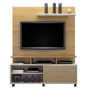 Estante Home Theater Star Cinamomo Off White - Valdemóveis