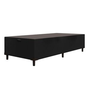 Cama Box Com Baú Com 41cm De Altura Prince Preto Marrom