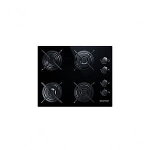 Cooktop 4 Bocas Brastemp Com Grades Piatina E Acendimento Automático BDD61AE