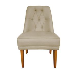 Cadeira Bela Para Sala Escritório Quarto Suede Bege - Majú Decor