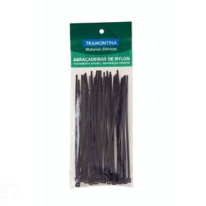 Abraçadeira De Nylon 95x2,4 Mm Tramontina Preta Tramontina