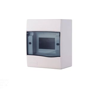 Quadro De Distribuição De Sobrepor 5 Din Ou 3 Nema Tramontina Com Porta Transparente Tramontina