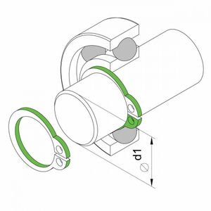 Alicate Para Anéis Externo Curvo 12" Tramontina Pro