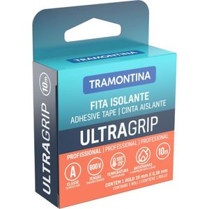 Fita Isolante Classe A 0,18X19 Mm Tramontina Preta 10 M