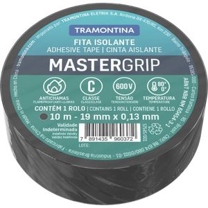 Fita Isolante Classe C 0,13X19 Mm Tramontina Preta 10 M