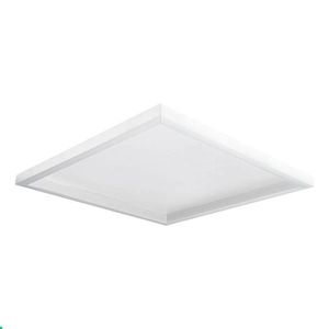 Plafon Square Led Aluminio 43cm Bivolt 15w 2700k Branco Fosco Branco Fosco