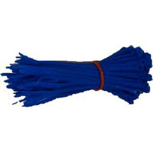 Abraçadeira Nylon 295 Mm X 4,6 Mm Tramontina Azul - 100 Unidades Tramontina
