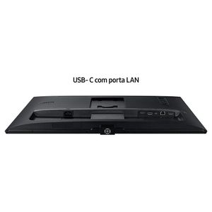 Monitor Qhd 27" Samsung Hdmi, Display Port, Usb, Usb-c 90w, Ethernet, Com Ajuste De Altura, Preto - Ls27a600uulxzd