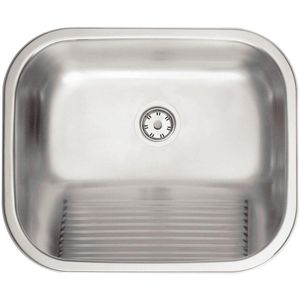 Tanque De Encaixe Tramontina Hera 30 L Em Aço Inox Acetinado 50x40 Cm Aço Inox