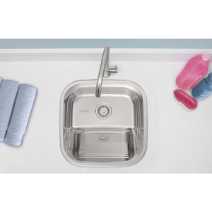 Tanque De Encaixe Tramontina Hera 23 L Em Aço Inox 40X40 Cm
