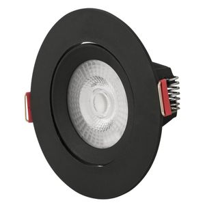 Spot Led Tramontina Redondo 5 W 3000 K Preto Com Luz Amarela